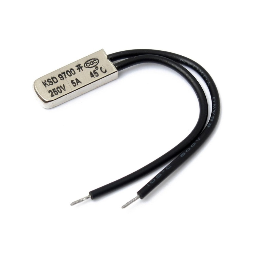 Hình ảnh Plastic/Bimetal 45℃ Temperature Control Switch Thermostat Normal Open/Closed - intl