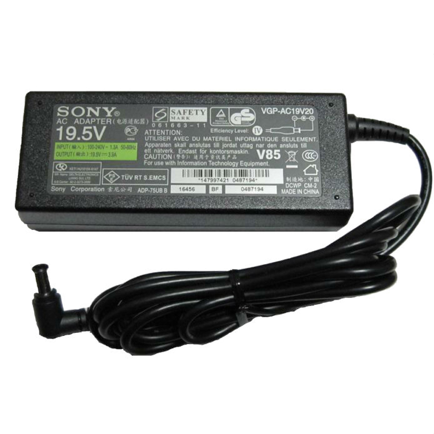 Sạc laptop Sony 19.5V - 3.9A (Đen)
