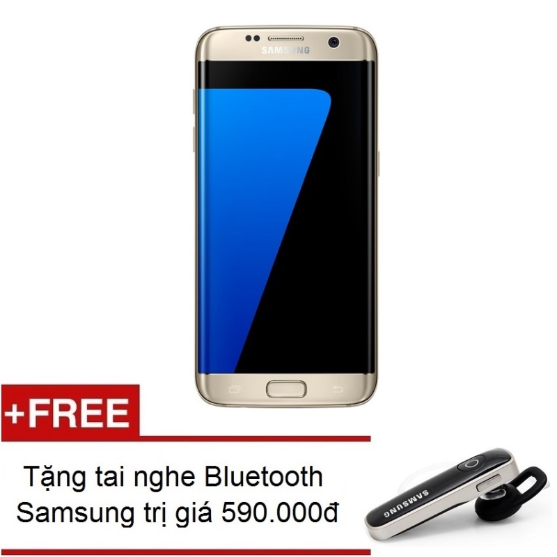 Samsung Galaxy S7 Edge 32GB G935 (Vàng) - Hàng nhập khẩu + Tặng tai nghe Bluetooth