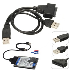 Giá Niêm Yết SATA 7+15 Pin 22Pin to USB 2.0 Adapters Cable For 2.5HDD Laptop Hard Disk Drive – intl
