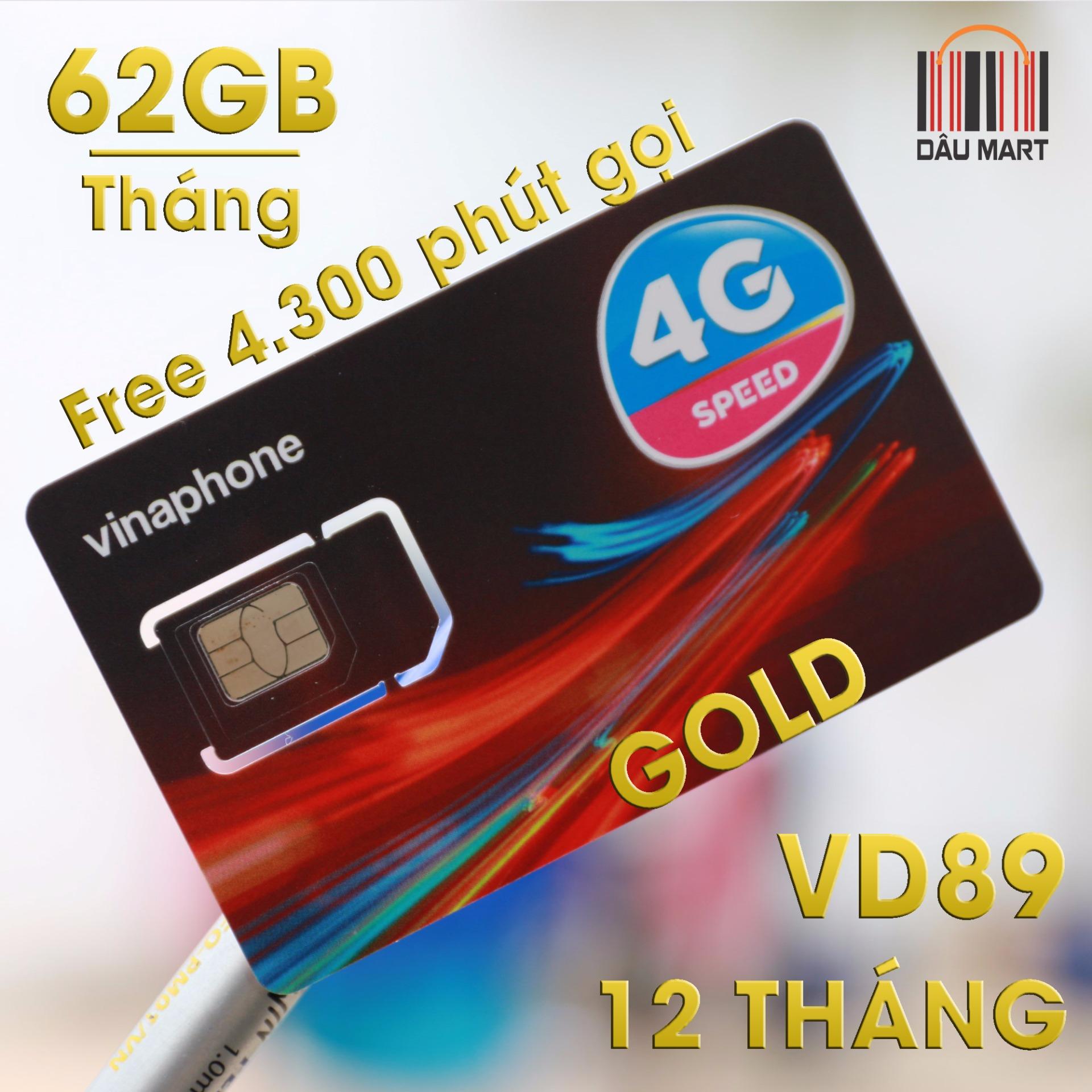 Rẻ Nhất Sim 3g 4g Vinaphone Vd89 Khuyễn Mãi 4300 Phút Gọi Và 60gb
