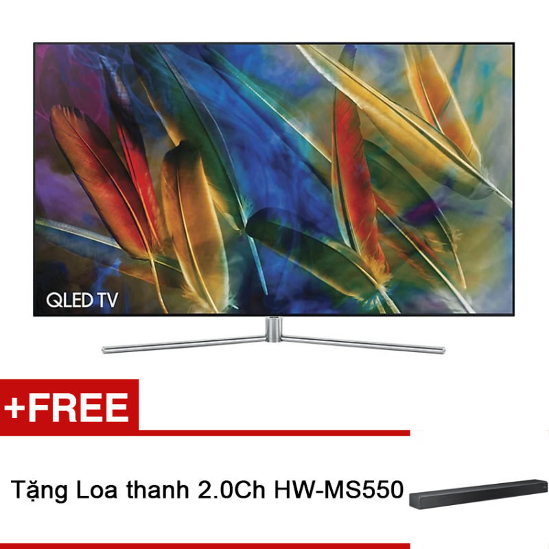 Bảng giá Smart TV QLED Samsung 75inch 4K – Model QA75Q7FAMKXXV (Đen) - Hãng phân phối chính thức + Tặng Loa thanh 2.0Ch HW-MS550