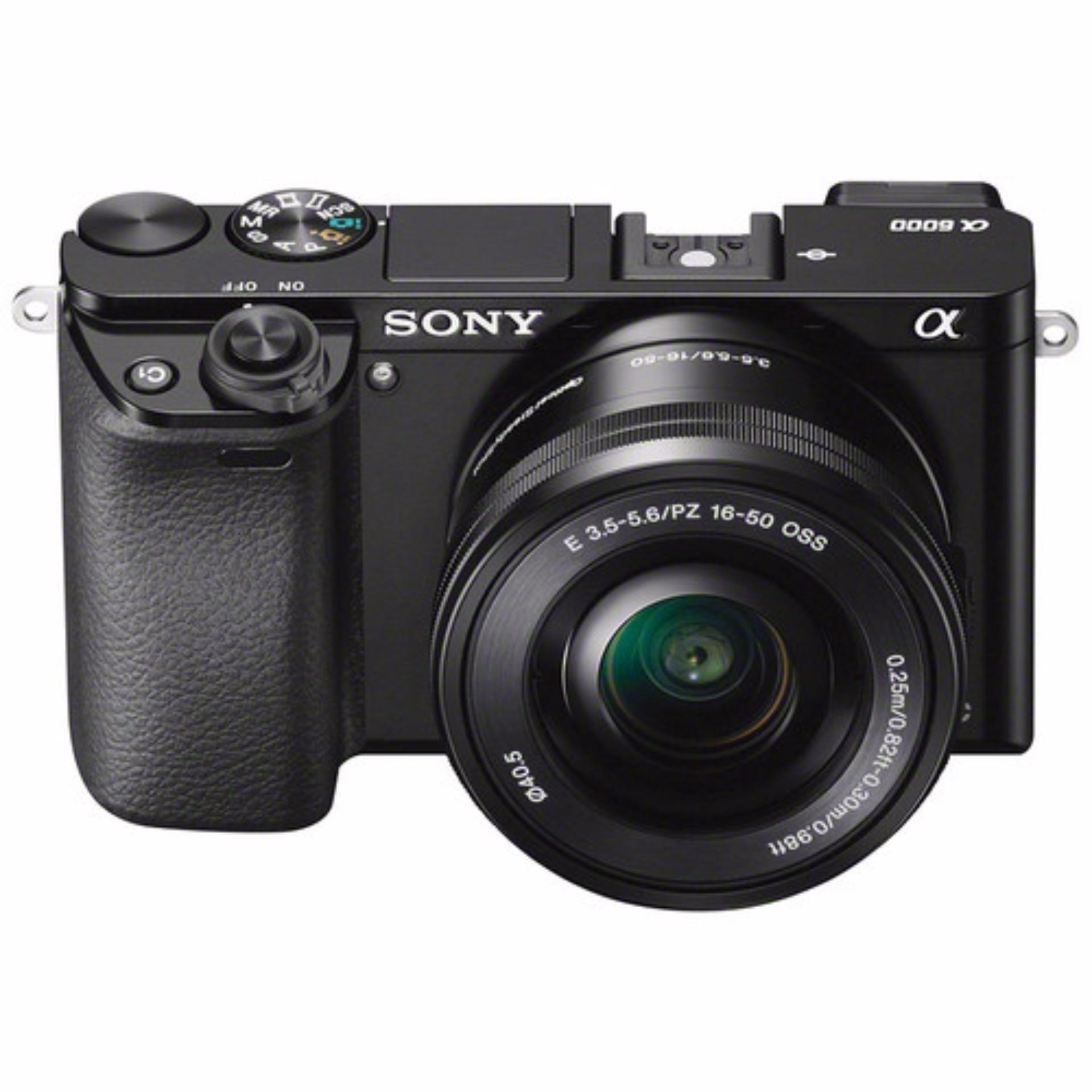 Sony A6000 24.3MP với lens Kit 16-50 (Đen) Hãng phân phối chính thức + gói App Collection + Túi sony...