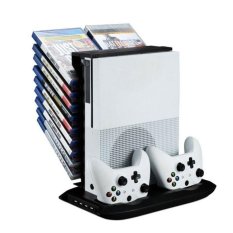 Stand Holder Cooling Fan Charging Station Storage For XBOX ONE S Black – intl