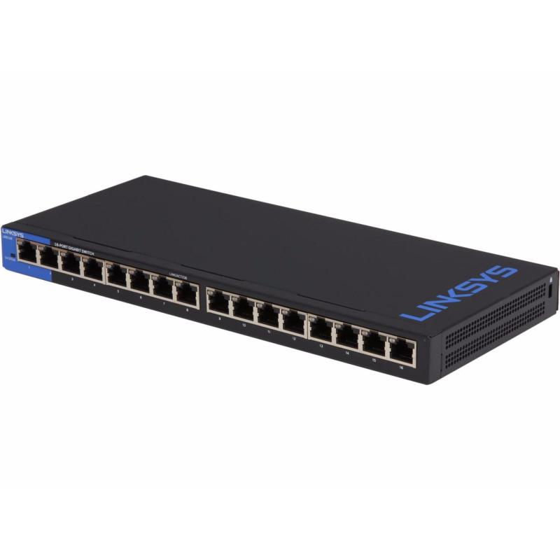 Bảng giá Switch Linksys LGS116 hỗ trợ 16 cổng LAN Gigabit dành cho doanh nghiệp Phong Vũ