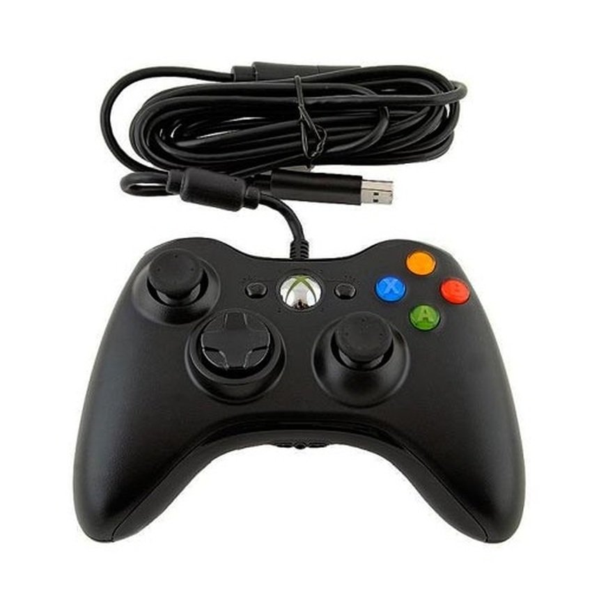 Tay cầm chơi game Xbox360 Controller Wired PC (Đen)