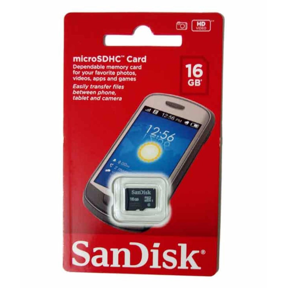 Thẻ Nhớ micro SD Sandisk 16gb (Đen)