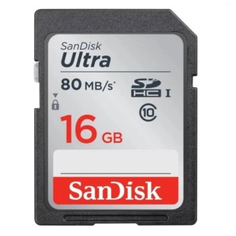 Thẻ nhớ SDHC SanDisk Ultra 533X Class 10 UHS-I 80MB/s - 16GB
