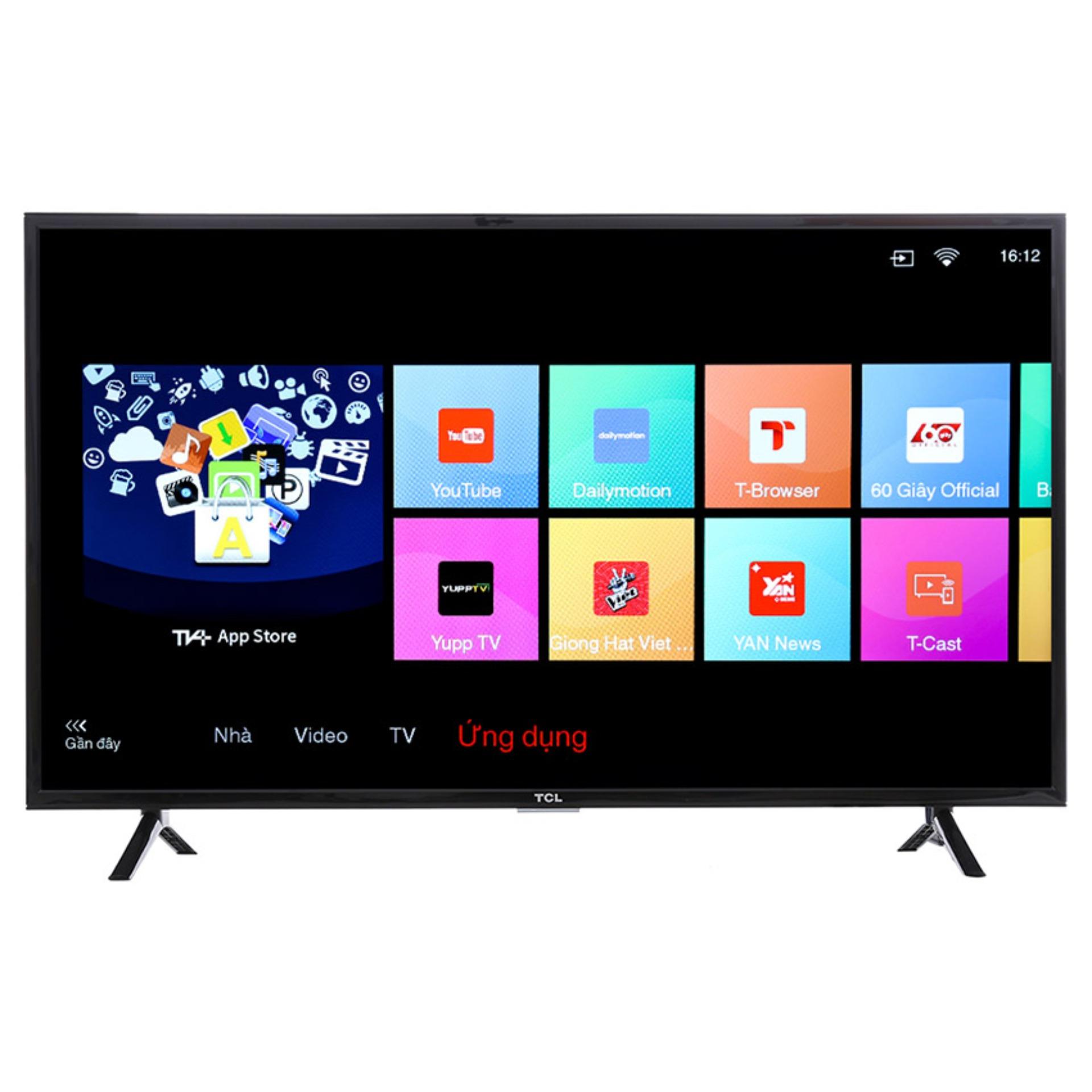 Smart TV LED TCL 40inch HD - Model L40S62 (Đen) - Hãng phân phối chính thức