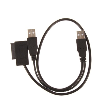 USB 2.0 to 7+6 13Pin for SATA CD/DVD Optical Drive Adapter Cable - intl  