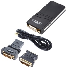 USB 2.0 UGA to DVI/VGA/HDMI Multi Display Monitor Graphic Converter Adapter – intl