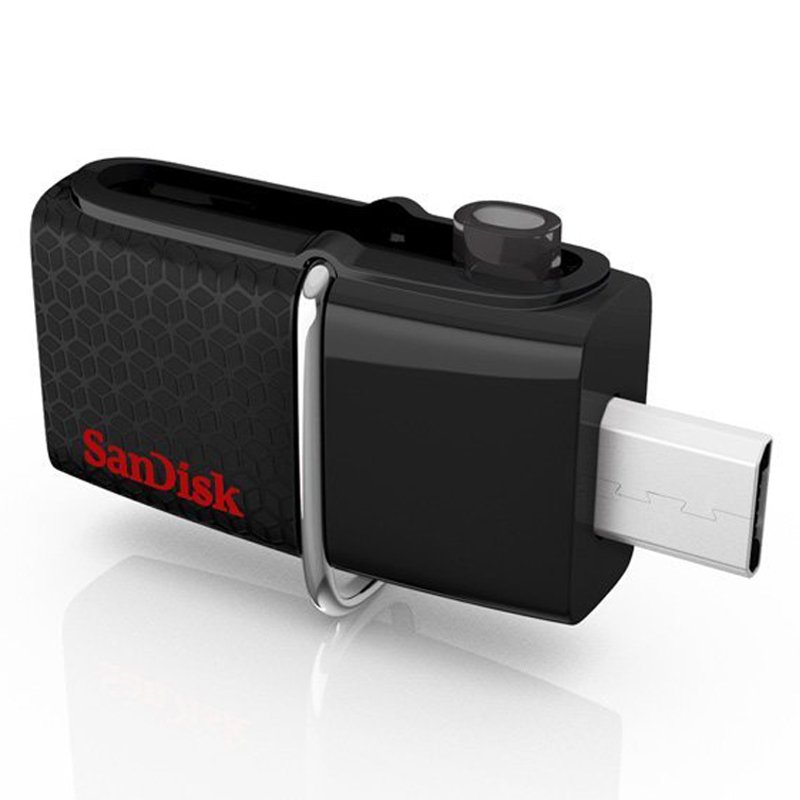 USB 3.0 OTG Giao Diện Kép SanDisk Ultra 16GB với microUSB cho Android (Màu Đen)