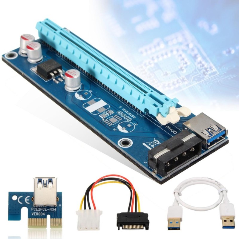 Bảng giá USB 3.0 PCI-E Express 1x to 16x Extender Riser Card Adapter SATA Power Cable - intl Phong Vũ