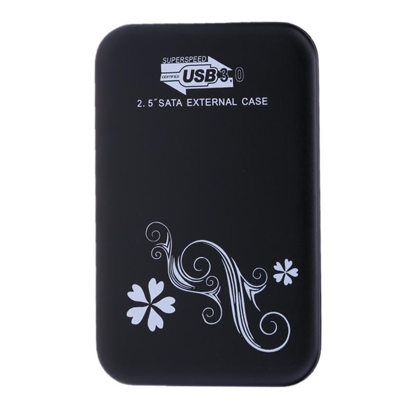 Bảng giá USB 3.0 Port 2.5 inch SATA External HDD Enclosure Aluminum Alloy Cover Case(Black) - intl Phong Vũ