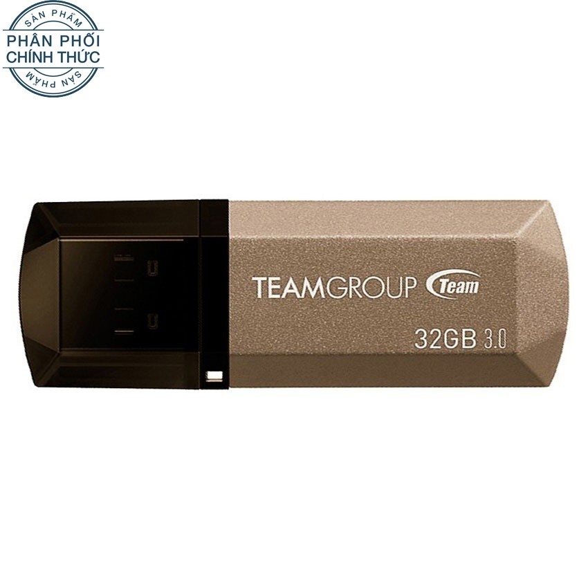 USB 3.0 TEAM C155 32GB (Vàng xám) - Hãng phân phối chính thức