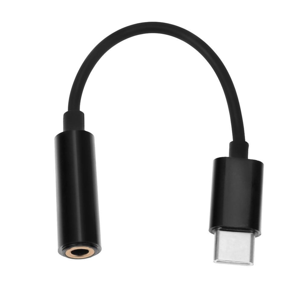 USB 3.1 Type-C Male to 3.5mm Female Earphone Audio Adapter Cable(Black) - intl