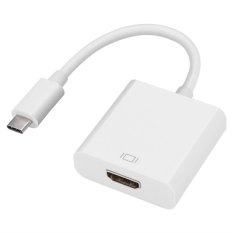 USB 3.1 Loại C nối HDMI 4K HDTV Đầu Chuyển Đổi Dây Cáp Tiếp Hợp Số dành cho Macbook PC (Trắng) – quốc tế