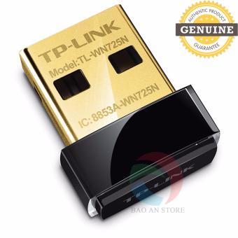 USB kết nối Wi-Fi TP-LINK TL-WN725N Chuẩn N 150Mbps Siêu nhỏ gọn New Edition 2017 (Gold)  