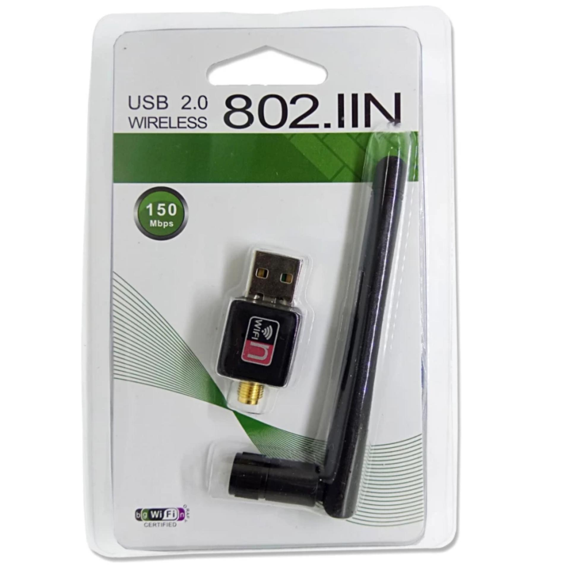 USB thu sóng WiFi có anten tốc độ 150Mbps 802IN