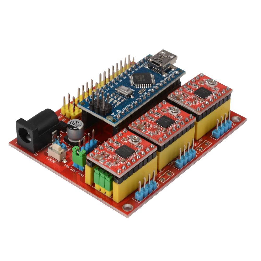 V4 Cnc Mở Rộng Nano 3.0 Ban A4988 Lái Xe 3D Máy In cho Arduino-quốc tế