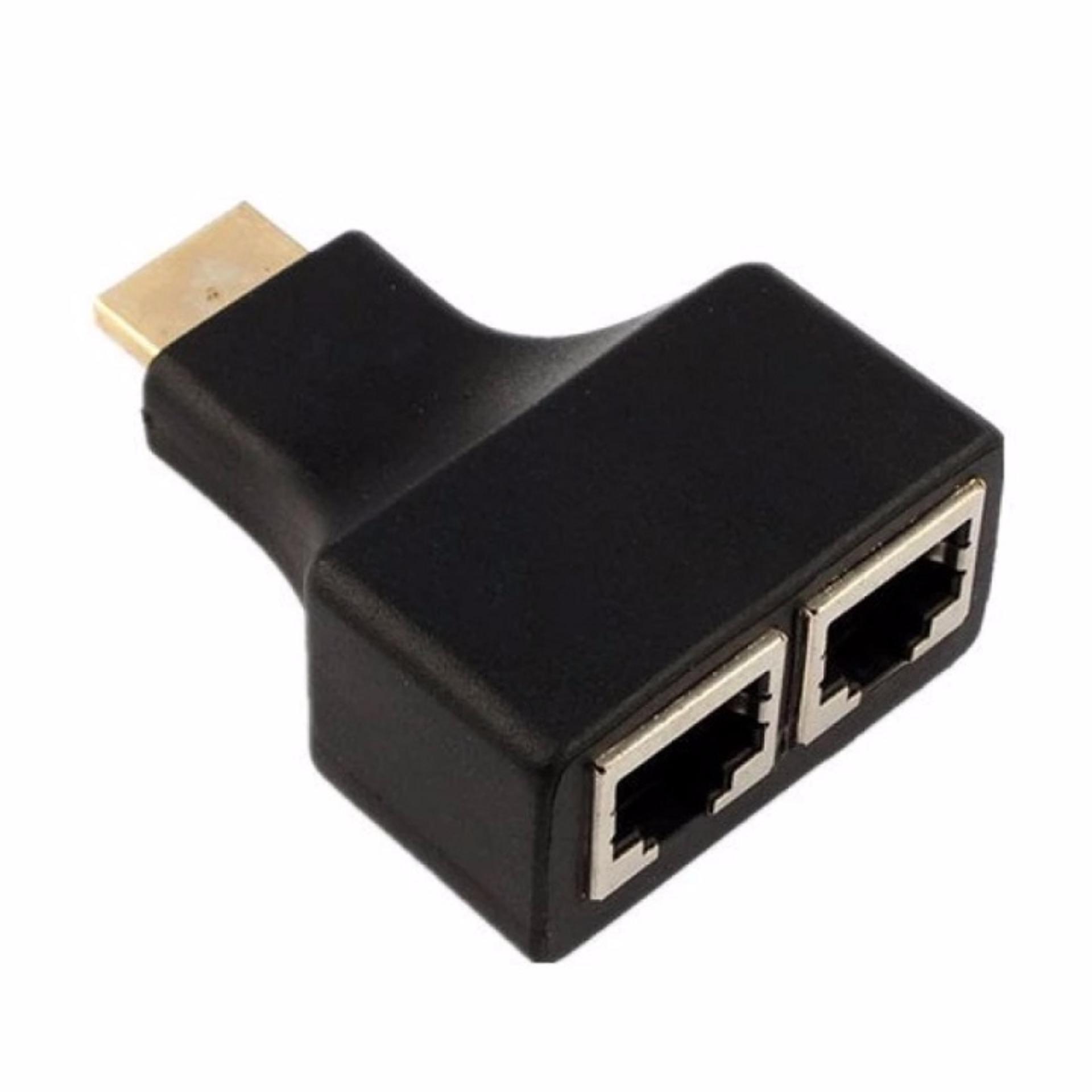 VAKIND HDMI To Dual Port RJ45 Network Cable Extender - intl