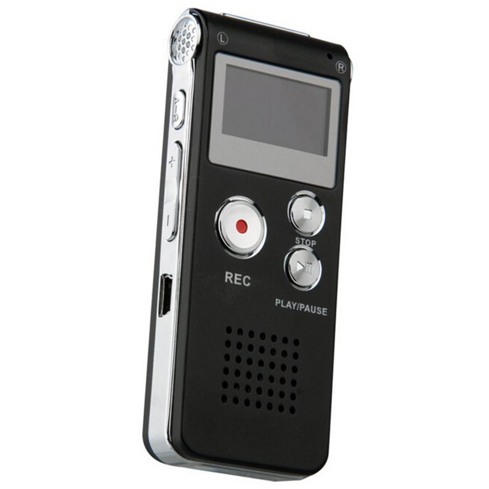 Vococal Mini USB Ghi âm kỹ thuật số 4 gb Dictaphone (Màu đen)