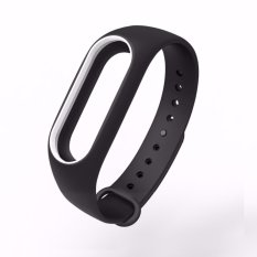 Vòng đeo thay thế Miband 2 Mijobs (Đen có viền màu)