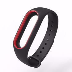 Vòng đeo thay thế Miband 2 Mijobs (Đen có viền màu)