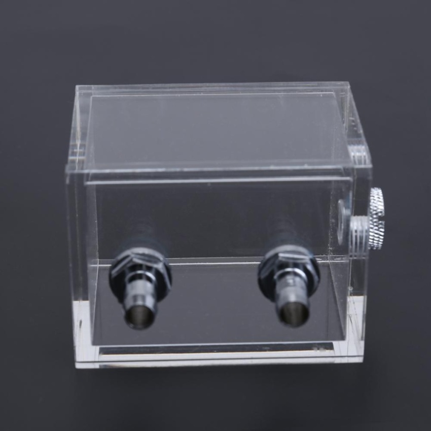 Water Tank for PC Water Cooling System with 2pcs Tube Connecters 1pc Block (Clear) - intl
