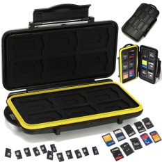 Chống nước 12 SD + 12 Thẻ TF Hộp Thẻ Nhớ Ốp Lưng Giá Đỡ Bảo Vệ Cứng Túi-quốc tế