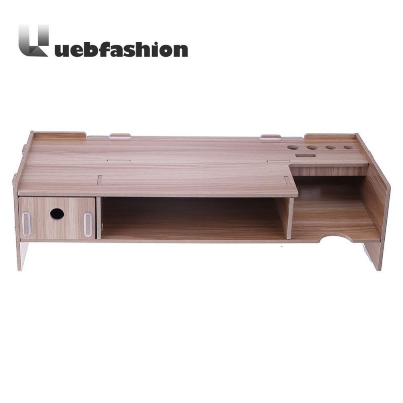 Bảng giá With Drawer Stand Monitor Stand Desk Organizer Storage Box(Cherry Wood) - intl Phong Vũ