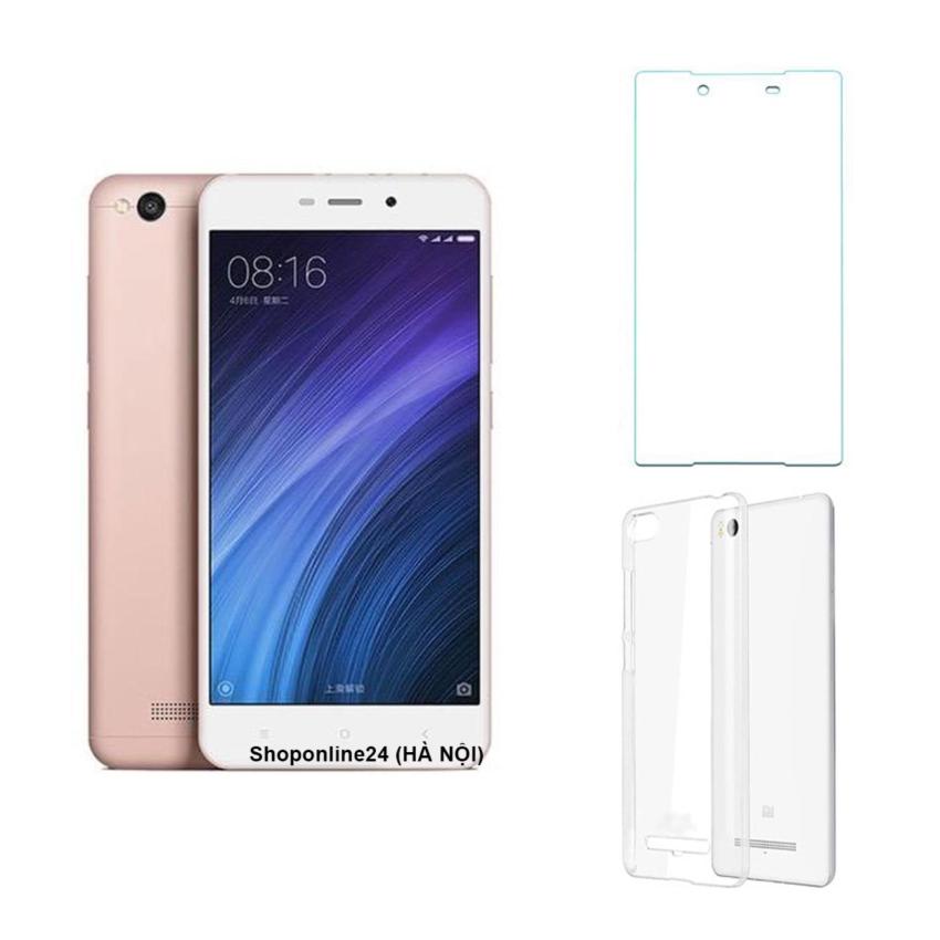 Hình ảnh Xiaomi Redmi 4A 16G (Hồng) + Ốp lưng + Kính cường lực - Hàng nhập khẩu