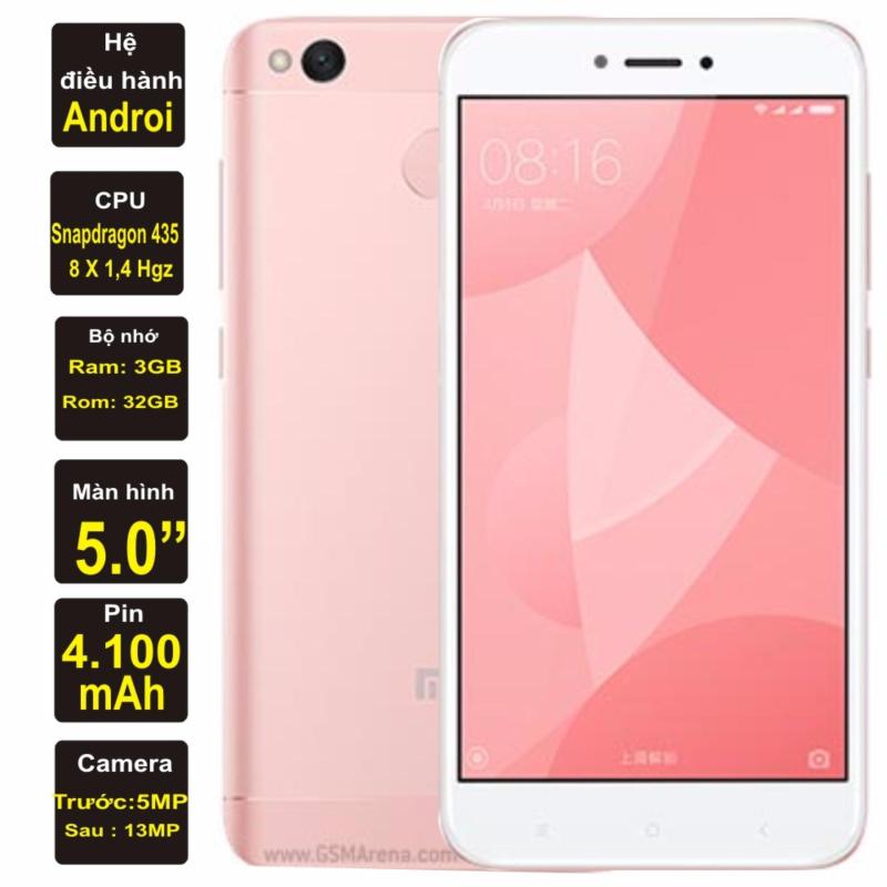 Xiaomi Redmi 4X Ram 3GB Rom 32GB Kim Nhung (Hồng) - Hàng nhập khẩu