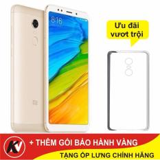 Giá bán Xiaomi Redmi 5 Plus 32GB Ram 3GB Kim Nhung (Vàng) – Hàng nhập khẩu + Ốp lưng silicon + Gói bảo hành vàng  