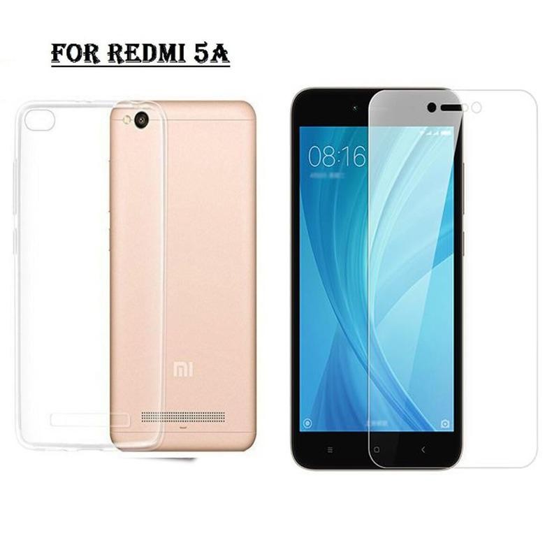 Xiaomi Redmi 5A Ốp lưng dẻo trong , Tặng kính cường lực