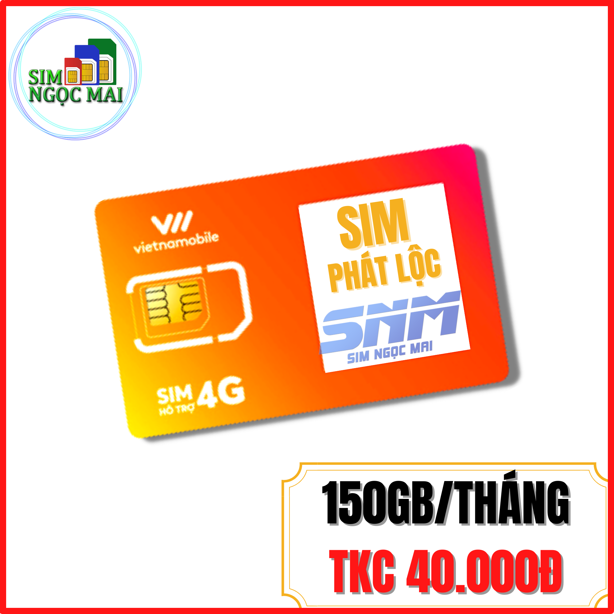 Sim 4G Vietnamobile Trọn đời - Cám ơn - Phát lộc - CHẤT - 6Gb/Ngày - 180gb Data Tốc Độ...