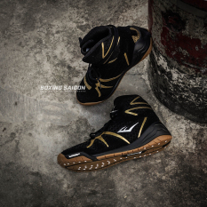 Giày boxing Everlast Michelin PIVT Low – Đen/Vàng