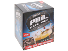 Cà phê hòa tan Phil Cafe Việt 2 in 1 240g HỘP ( 15 gói x 16g )