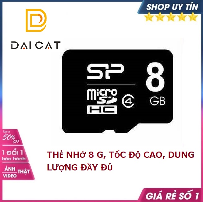 Thẻ nhớ micro SD 8GB thẻ nhớ siêu bền tốc độ cao 8 GB 8 gigabyte thẻ nhớ lưu trữ...