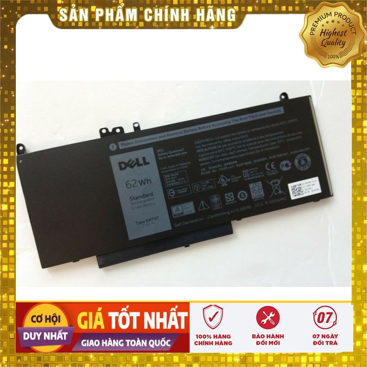 Pin(battery)Original Dell Latitude E5470 62Wh 6MT4T - PIN ZIN BẢO HÀNH 6 THÁNG LỖI ĐỔI MỚI