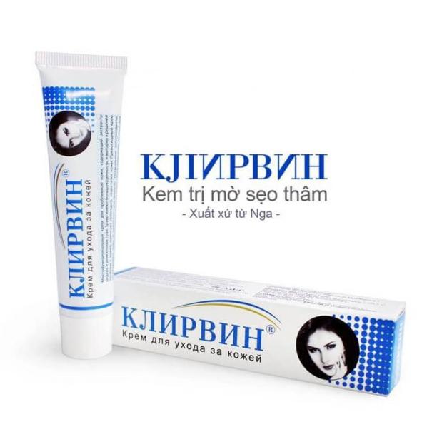 Kem sẹo Nga Klirvin 25g làm mờ sẹo lồi, sẹo lõm và sẹo rỗ và vết thâm hiệu quả