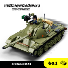Đồ chơi Lắp ráp xe tăng chiến đấu T-54S, Sluban 1135 xoay 3 dạng mô hình, Xếp hình thông minh, Mô hình xe tăng
