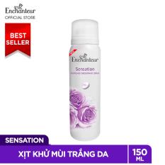 XỊT KHỬ MÙI NƯỚC HOA ENCHANTEUR SENSATION GỢI CẢM TINH TẾ NGĂN MỒ HÔI & MÙI CƠ THỂ 150ML