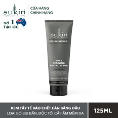 Kem Tẩy Tế Bào Chết Cân Bằng Dầu Sukin Oil Balacing Plus Charcoal Pore Refining Facial Scrub 125ml