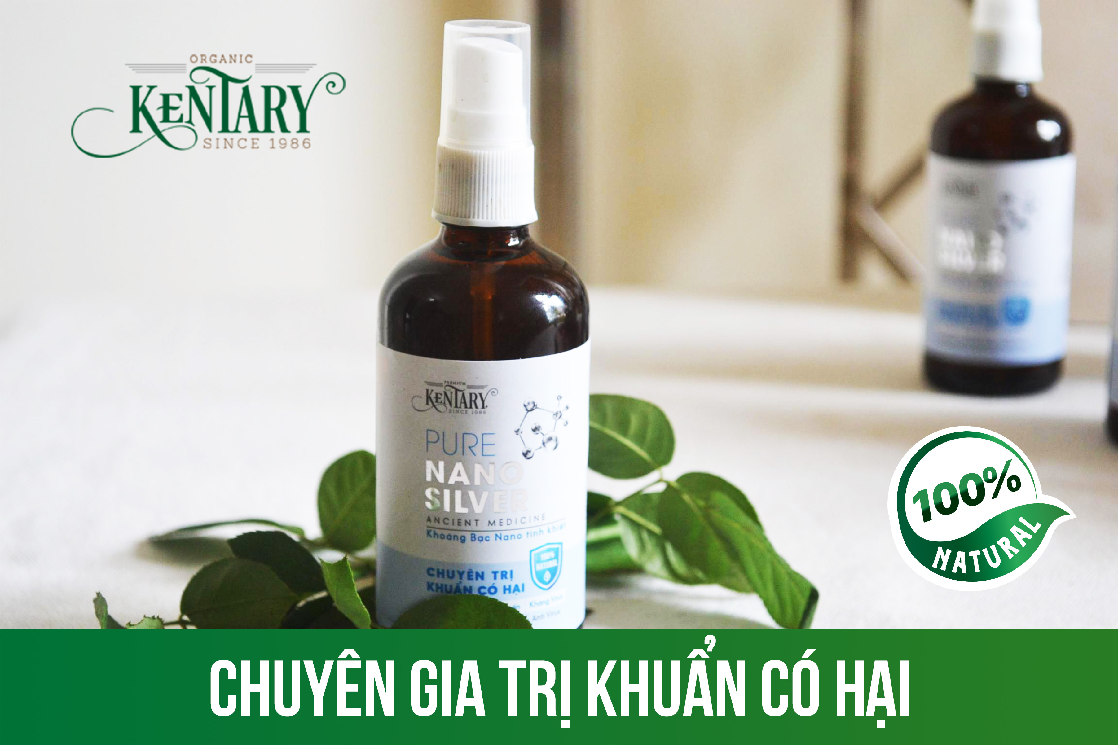 Khoáng Bạc Tinh Khiết Nano 7ppm Kentary chai 50ml