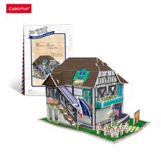 Mô hình lắp ráp 3D Cubic Fun Nhà Hoa (Pháp) – W3120h