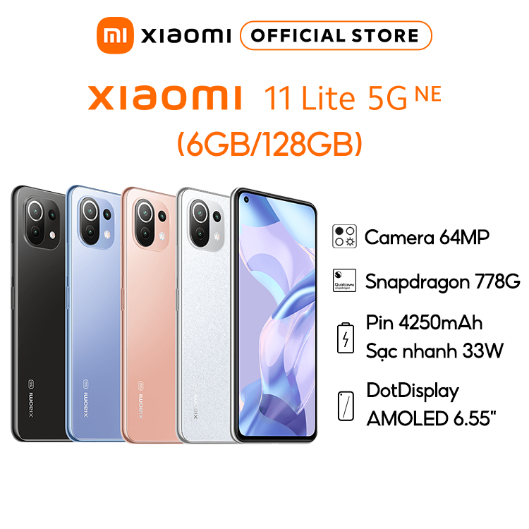 Điện Thoại Xiaomi 11 Lite 5G NE 6GB l 128GB – Hàng Chính Hãng – Bảo hành 18 Tháng