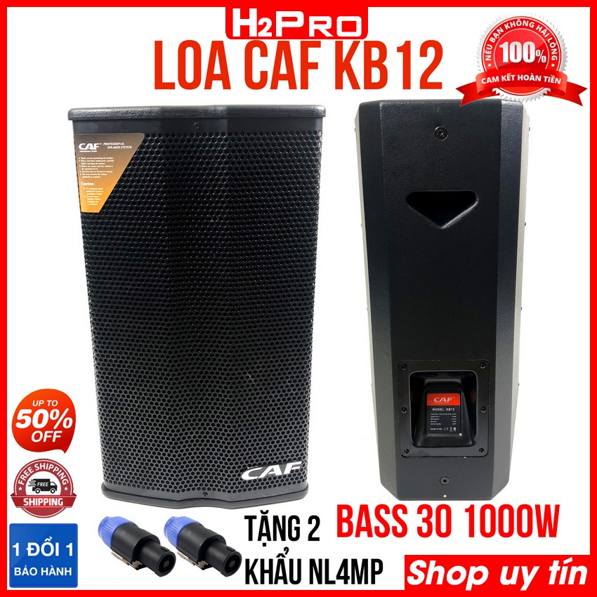 Đôi loa karaoke CAF KB12 bass 30 1000W, hàng nhập | Loa karaoke gia đình ( tặng 2 khẩu neutrick...