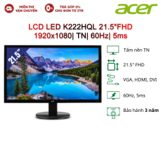 Màn hình máy tính Acer LCD LED K222HQL 21.5″FHD 1920×1080| TN| 60Hz| 5ms