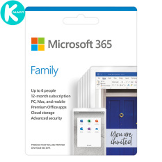 Phần mềm Microsoft 365 Family English APAC EM Subscr 1YR Medialess P6 (6GQ-01144) – Hàng Chính Hãng